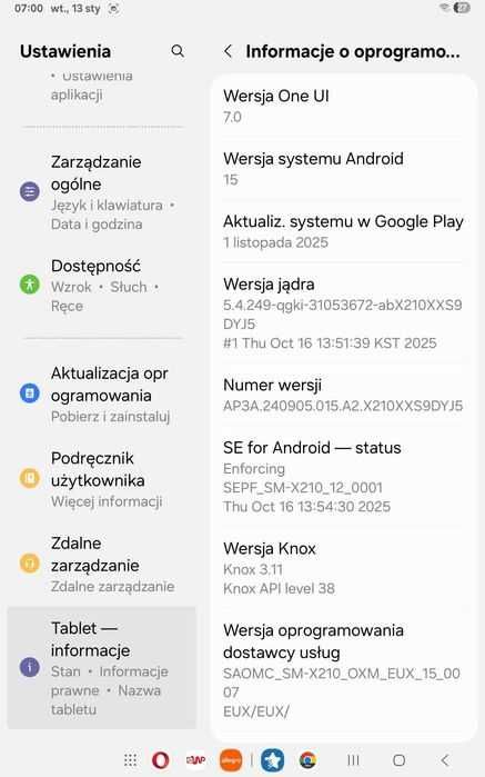 SUPER tablet Samsung A9+. Pamięć 6\128hb. W pełni sprawny. Ekran 11