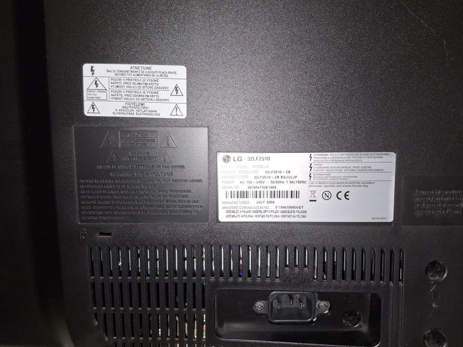 Tv lg para peças