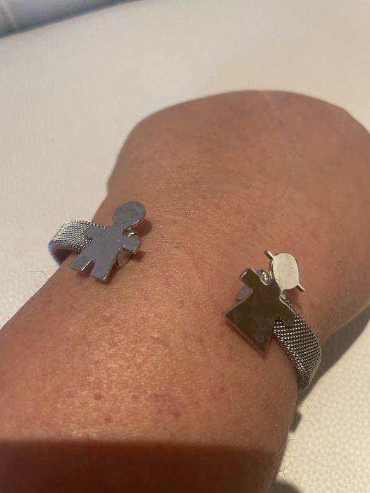 Pulseira em aço filhos