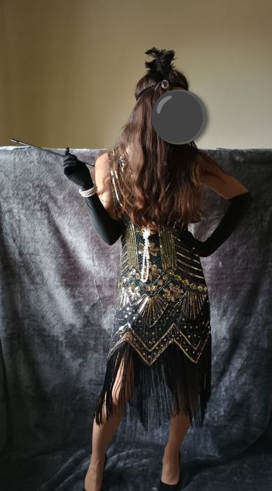 Kostium dla kobiety Lata 20 Wielki Gatsby Charleston Retro Flaperka