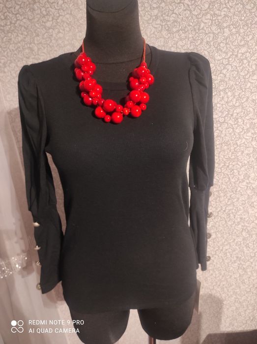 Bluzka prążek czarna uni rozm