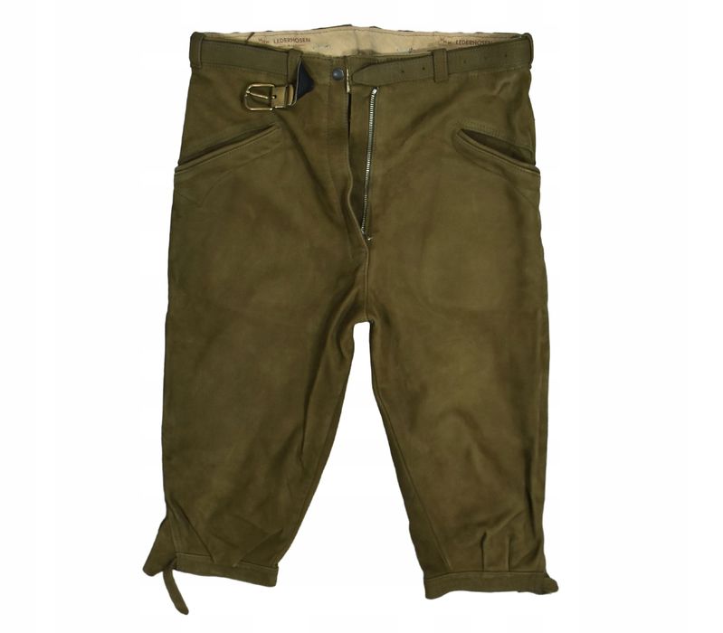 Wmw Lederhosen Skórzane Spodenie Bawarskie Octoberfest S