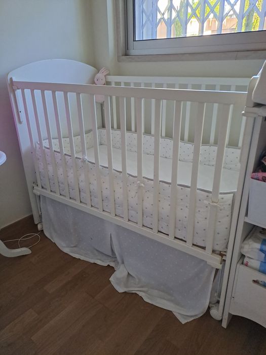 Berço cama trama BIG STAR branca