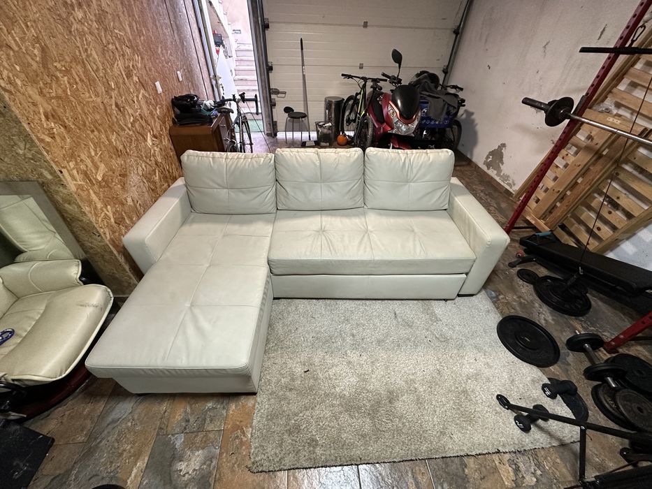 Sofá cama chaise longue canto esquerdo de 3 lugares