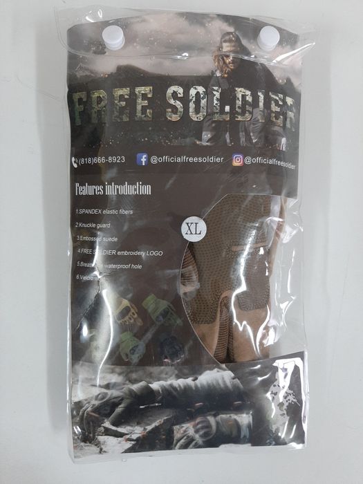 Free Soldier Rękawice Taktyczne Rozmiar Xl Brązowe