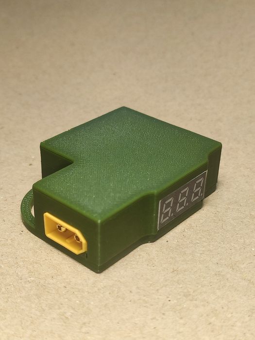 Адаптер XT60 - 2xUSB-C/USB-A для FPV батарей 2-6S, 45W+36W з вольтмет