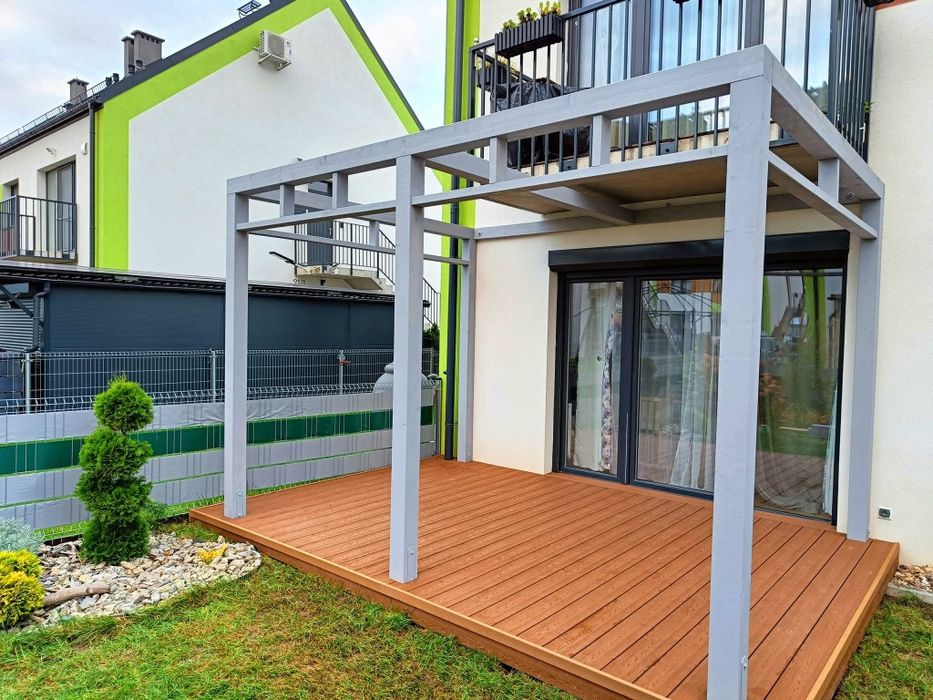 Pergola ogrodowa 5mx3 m.  Zadaszenia tarasów do samodzielnego montażu