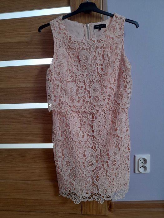 Elegancka sukienka koronkowa komunia, wesele, chrzciny