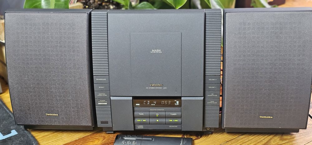 Technics SA-LS10 CD, radio, magnetofon microzestaw audio+oryg.pilot