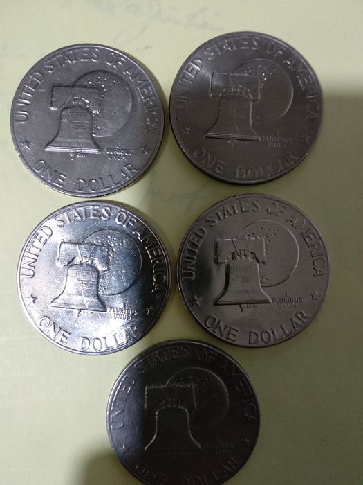 Moedas de 1 Dollar 1976 dos EUA comemorativas