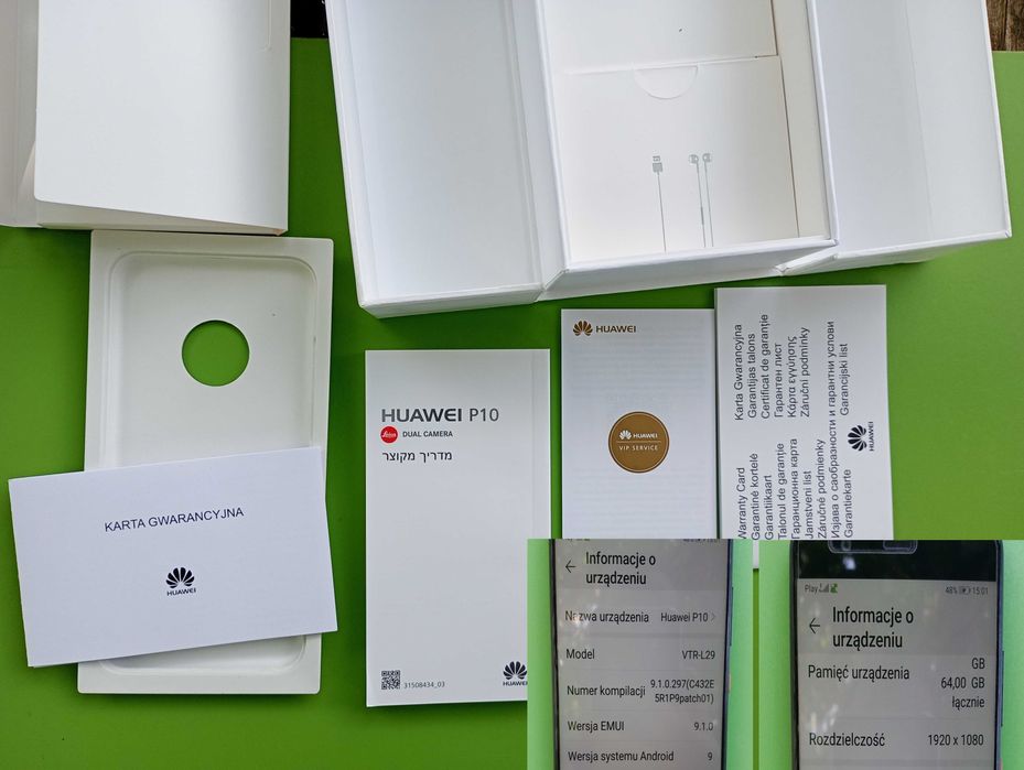 Telefon Huawei P10 VTR L29 4/64 GB dual SIM Leica zadbany inPost 0zł