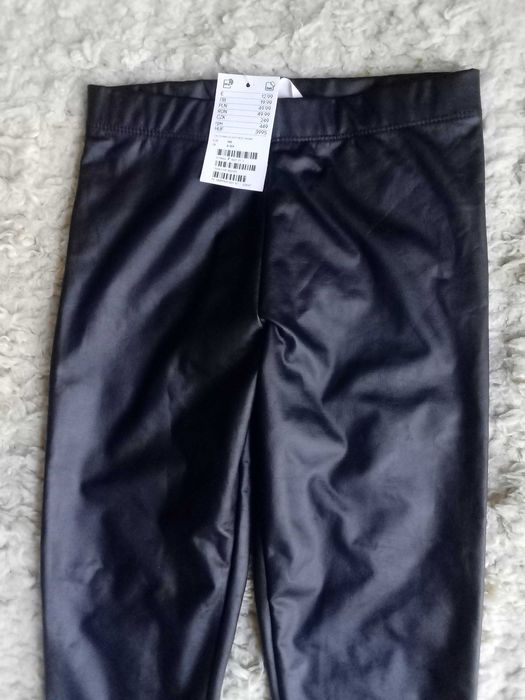 NOWE legginsy dziewczęce h&m spódniczka czarne 9-10 lat 140 cm