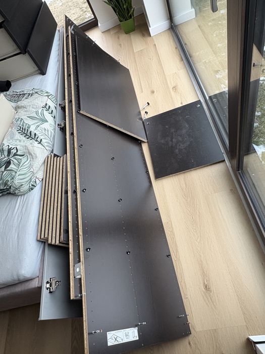 ikea pax słupek 60cm z LUSTREM uszkodzone plecki