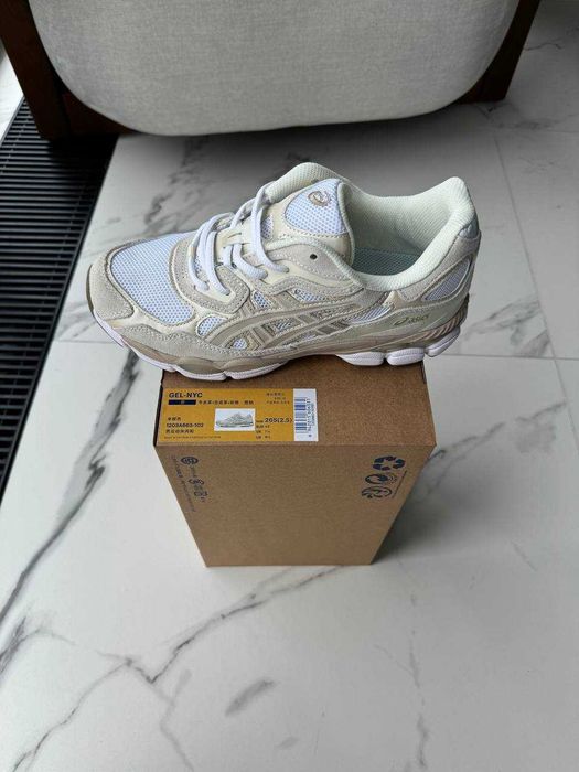 ‼️ НОВІ Кросівки Asics Gel NYC White Beige v2
