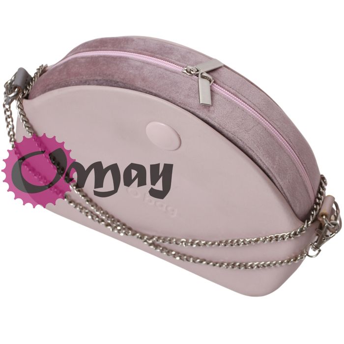 organizer do OBAG MOON LIGHT welur brudny róż puder 2 kieszenie OMAY