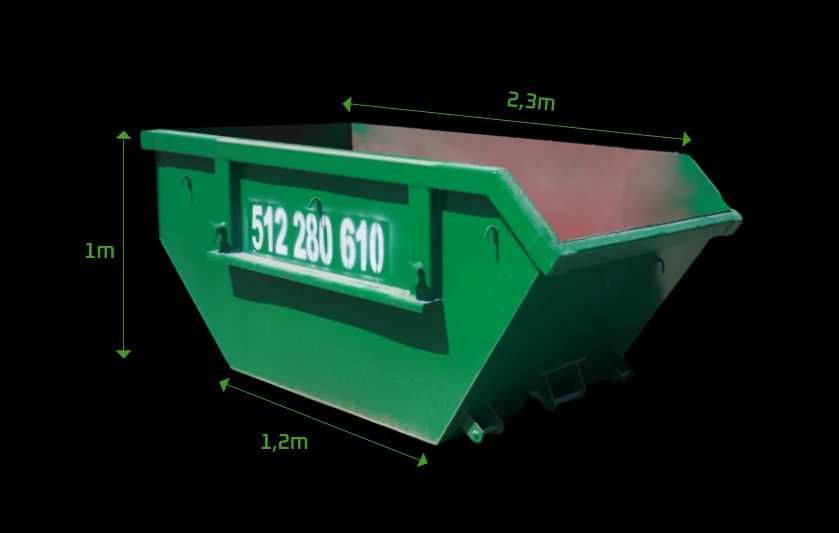 Wynajem Kontenerów na Gruzu Odpady Wywóz Śmieci  Worki BIG BAG Marki