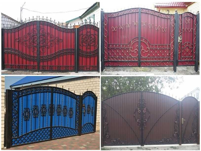 Ворота з хвірткою від виробника. Безкоштовна доставка до дому!