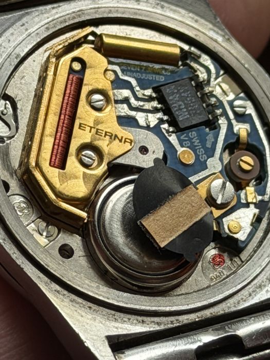 Eterna Executive Quartz 4000 rozmiar, 35/41mm, piękny stan, po serwisie , lata 70te, w stali
