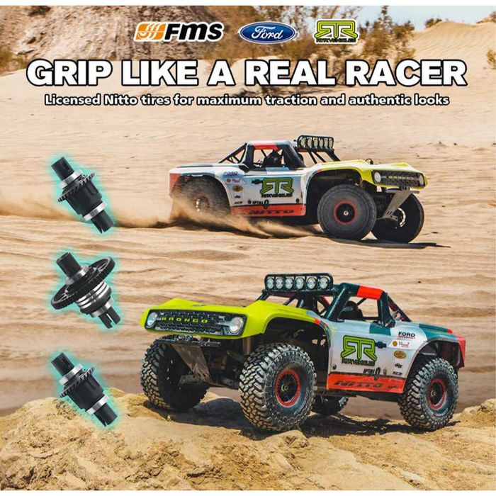 Радіокерована машина FMS 1:7 Ford Bronco RTR EB Brushless 4WD Short Course Truck RS