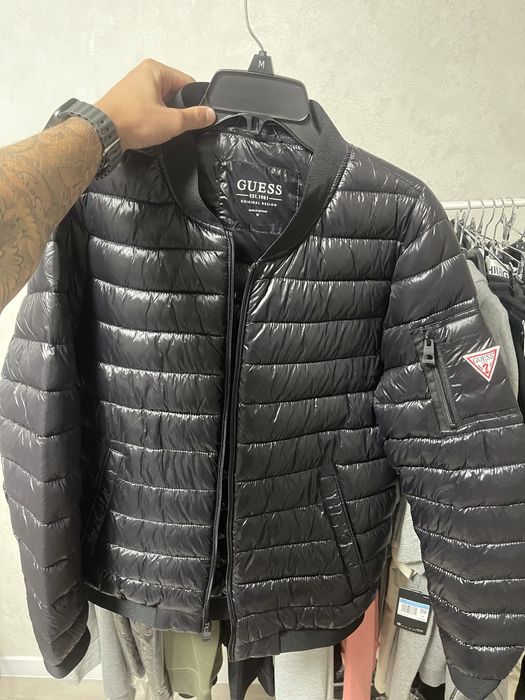 Куртка осень/весна guess quilted puffer jacket