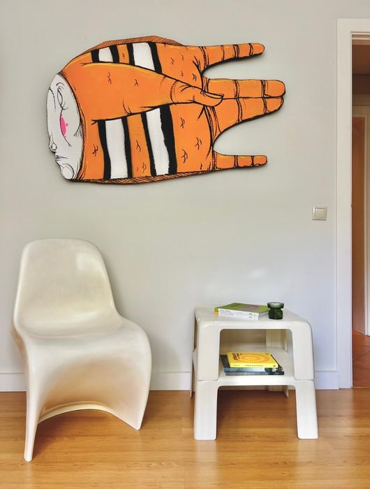 Conjunto mesas brancas 4 Gatti