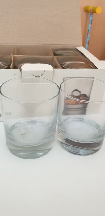 6 copos whisky novos na caixa