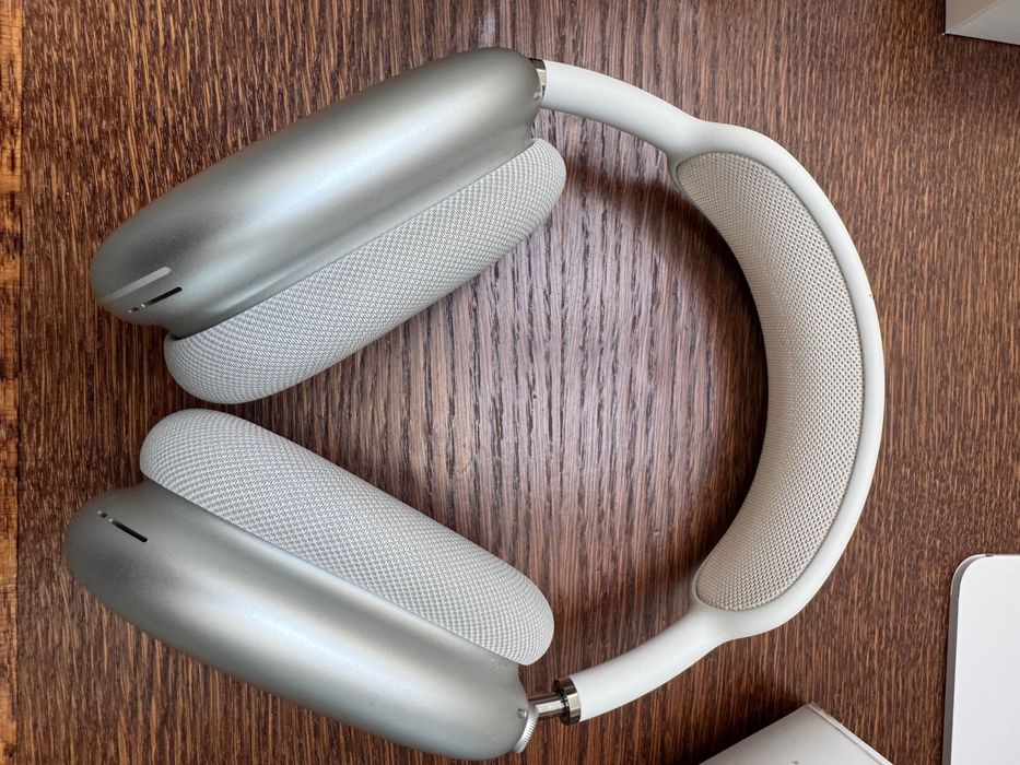 ORYGINALNE Apple AirPods Max Srebrne + etui Smart Case Białe + przewód