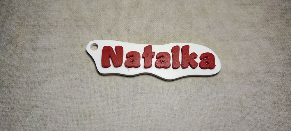 Personalizowany Brelok z Imieniem – Unikalny Wydruk 3D! z podstawą