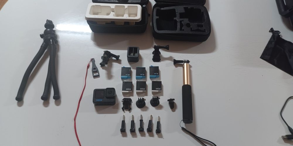 GoPro 10 black com 6 baterias