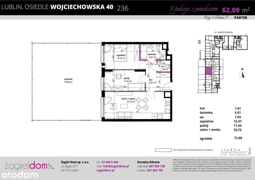 Nowe mieszkanie Wojciechowska Squre II etap
