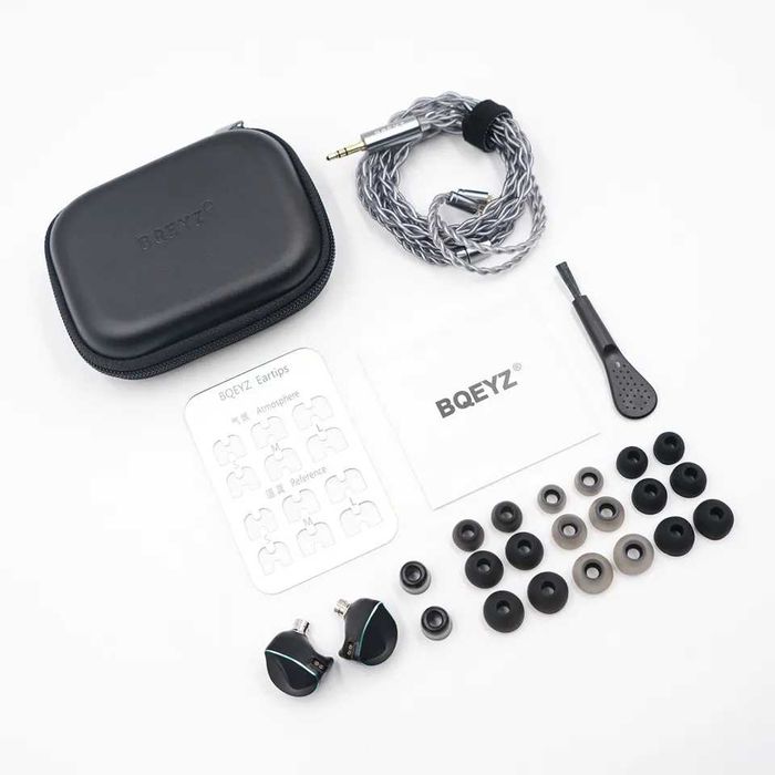 ‼️ BQEYZ Winter (black, Jack 4.4) - гибридные IEM по схеме 1DD+1PZT, 5-40000 Гц