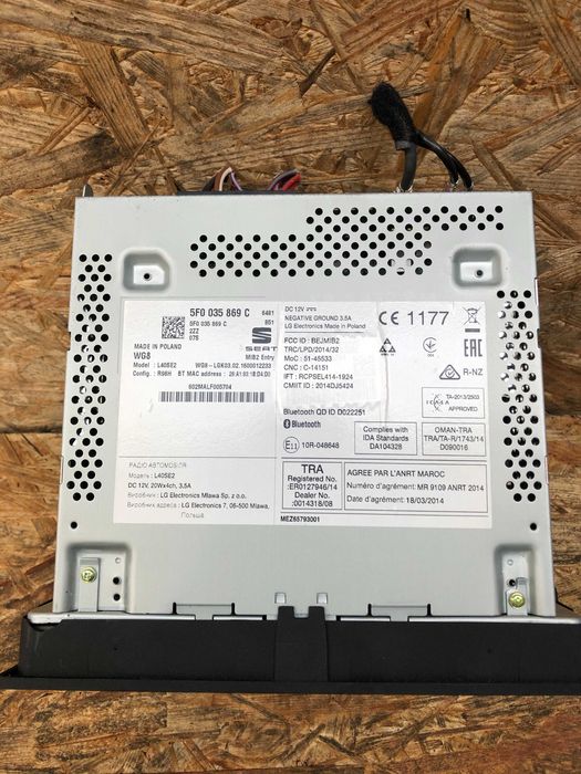 Radio samochodowe Seat ibiza 2016r