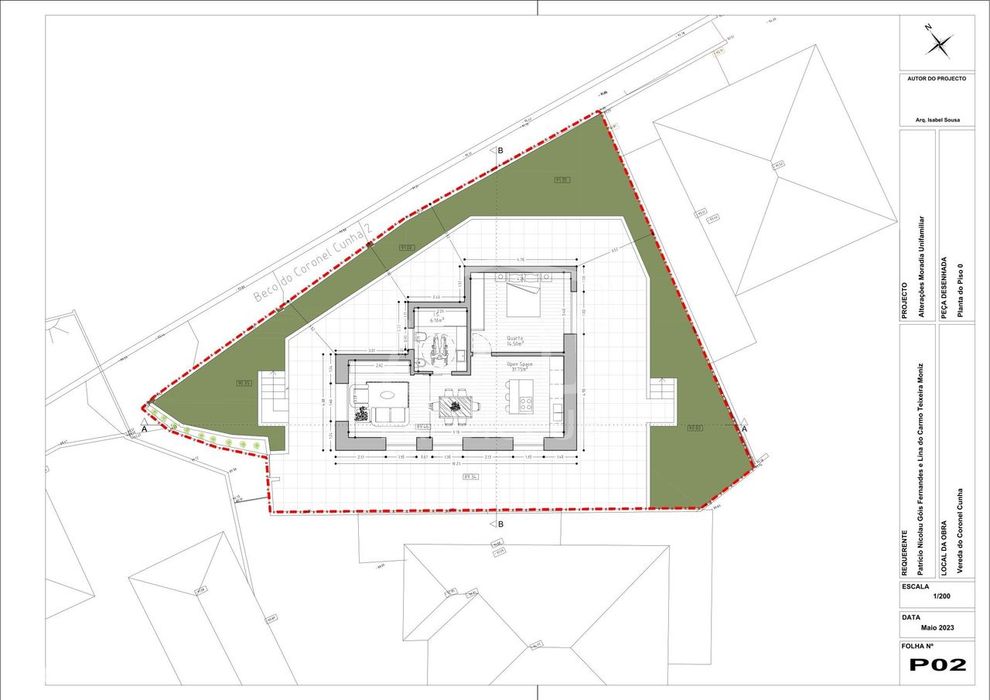 Prédio Urbano Terreo  com Projecto Aprovado - Funchal