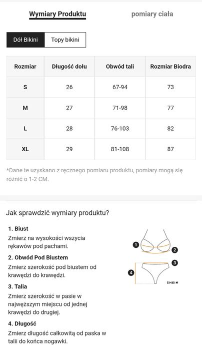 Strój kąpielowy bikini nowy XL