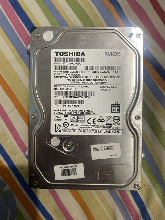 Жесткий диск 500 ГБ