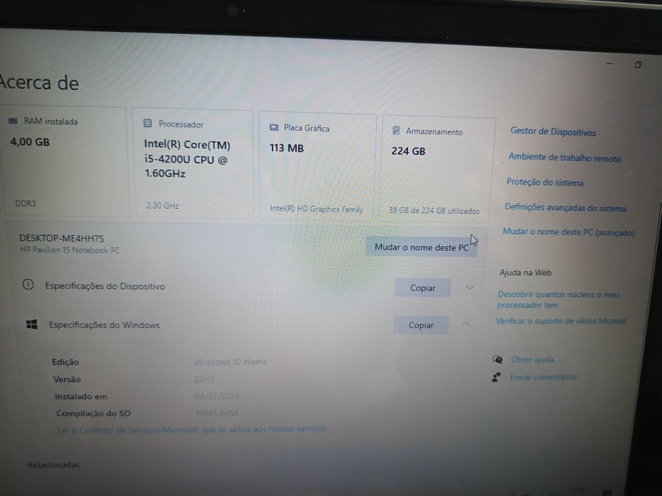 Portátil HP Pavilion 15