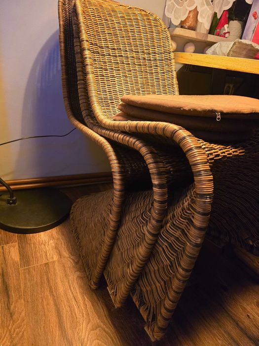 Krzesło/fotel naturalny rattan 4 sztuki *rezerwacja*