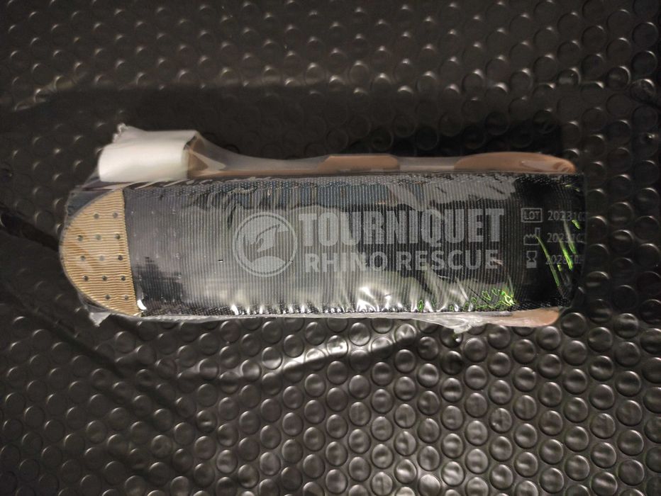 Opaska uciskowa/Staza RHINO RESCUE plastikowy krępulec 95cm BK-KHAKI