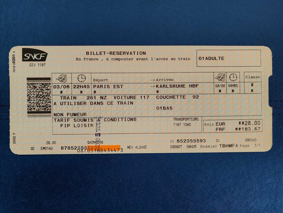 SNCF Bilety kolejowe Francja