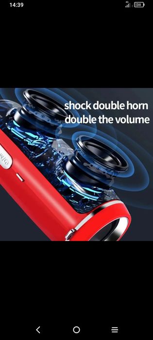 Alto-falante bluetooth, 200W, alta potência, áudio ao ar livre, surrou