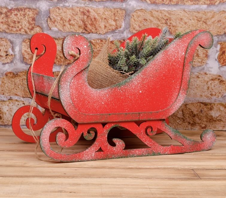 Санки декоративні новорічні, санчата, новорічний декор