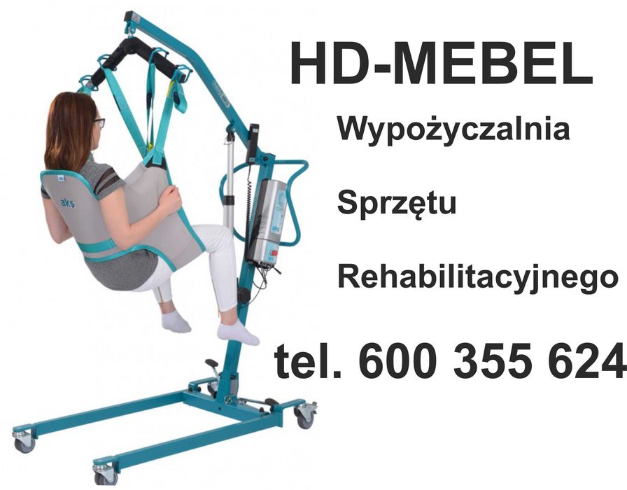 HD-MEBEL __ Wynajem Podnośnik Pacjenta AKS FOLDY z kamizelką  , odbiór osobisty , dostawa