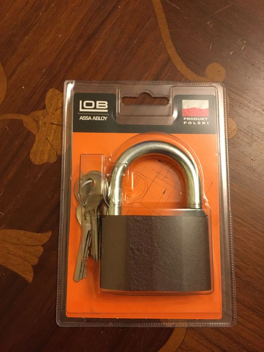 Zasuwkowa kłódka LOB assa abloy stał 60mm