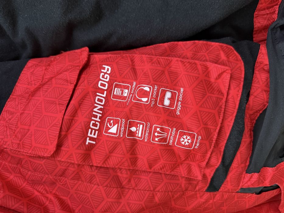 Термокостюм жіночий лижний Crivit розмір M червоний чорний