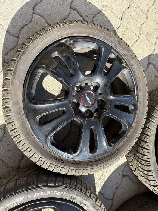 4 jantes 17’’ MINI JCW com pneus 185/50R17 Dunlop