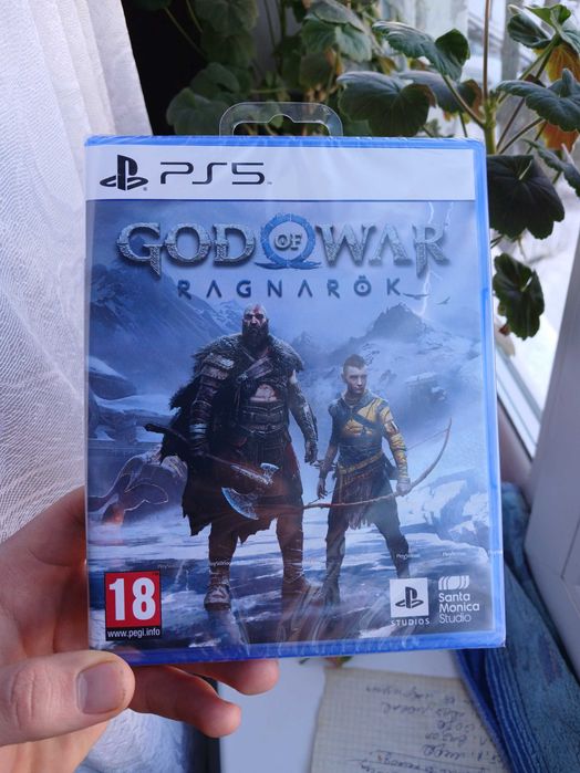 Новый диск God of War Ragnarok Ps5