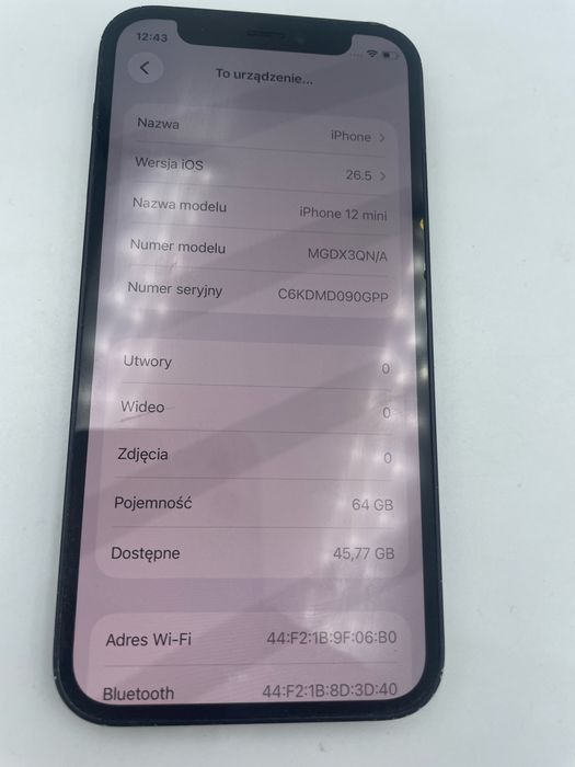Apple iPhone 12 mini 64 gb