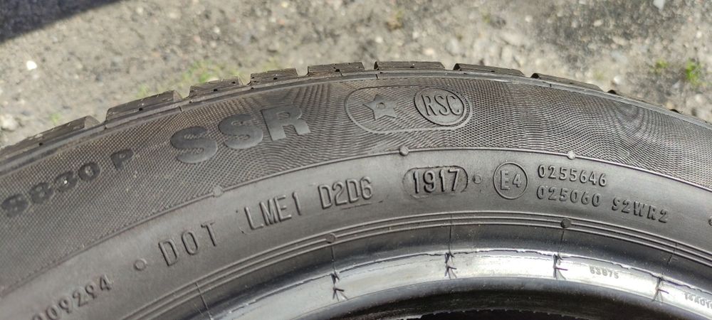 Opony zimowe z 2017r 205/55/16 Continental SSR 8N