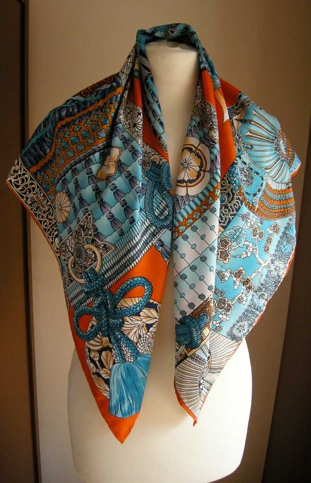 Chusta apaszka 90/90 Hermes orange