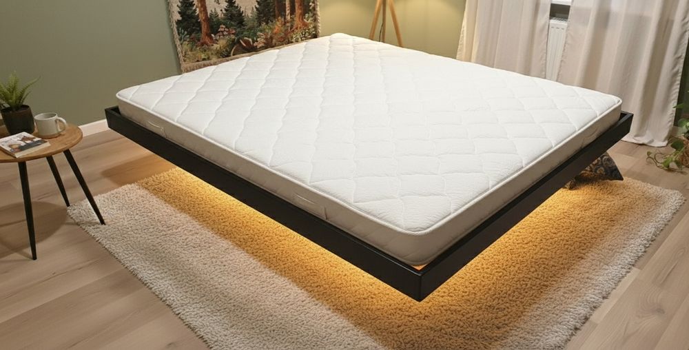 Łóżko lewitujace, stalowe stelaż 200x160. Dowolny wymiar.